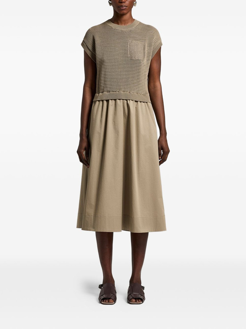 pocket cotton midi dress 1