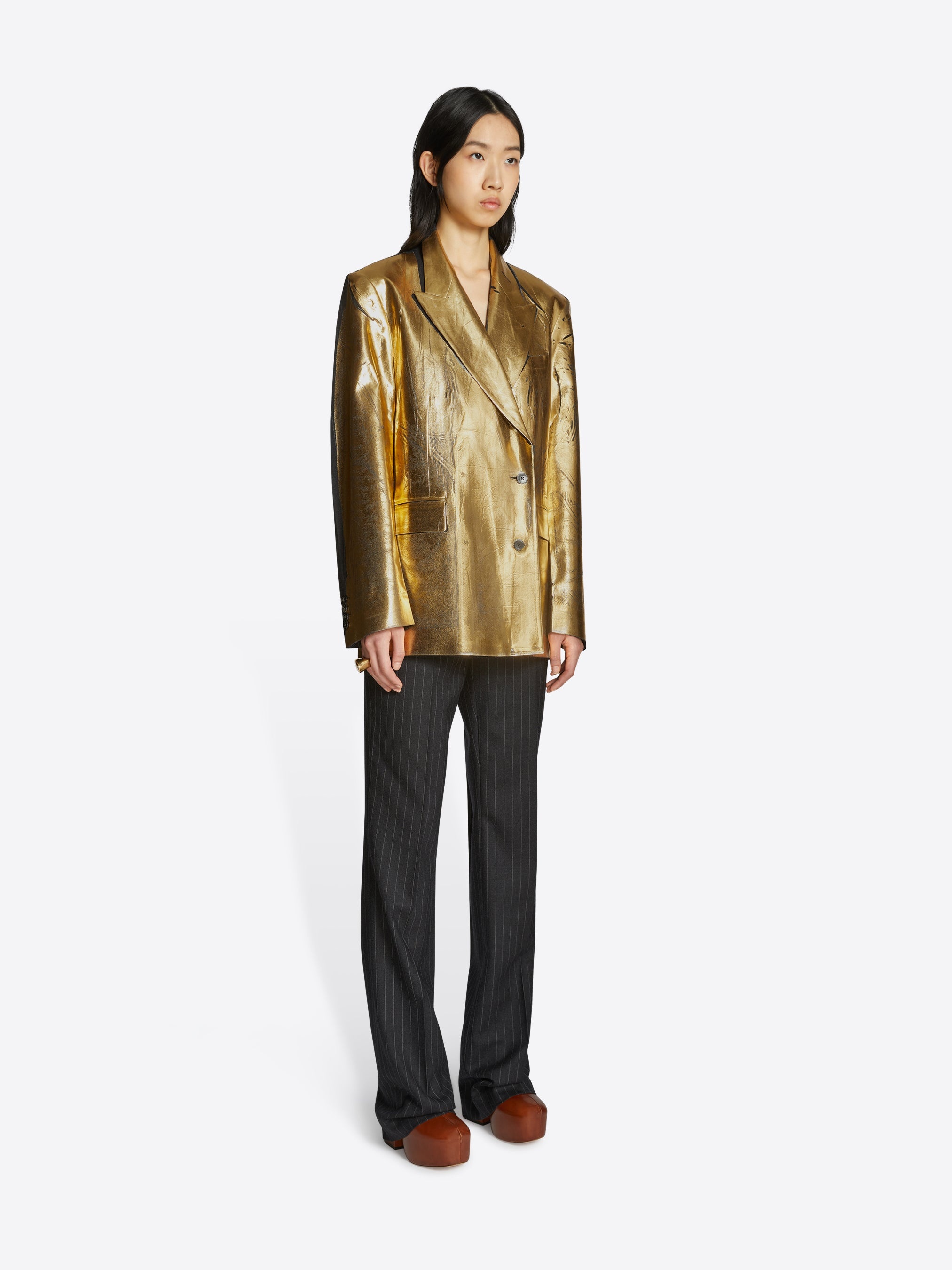 GOLD FOILED BLAZER - 3