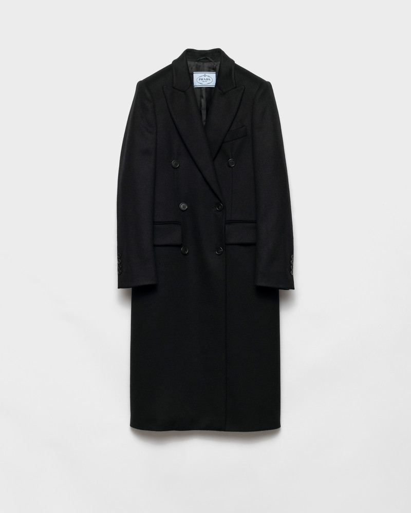 Double-breasted cashmere coat 1