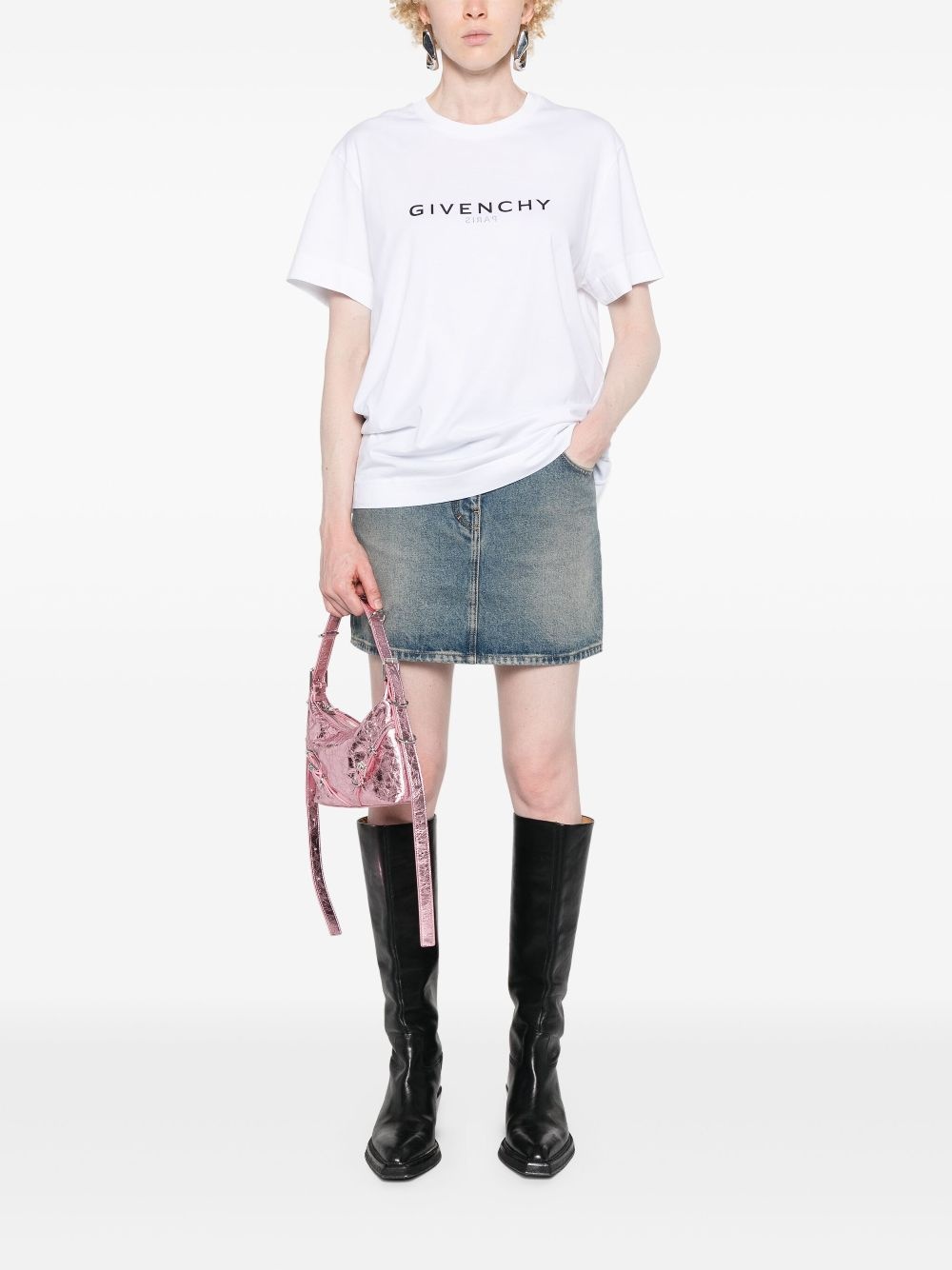logo-print cotton T-shirt - 2