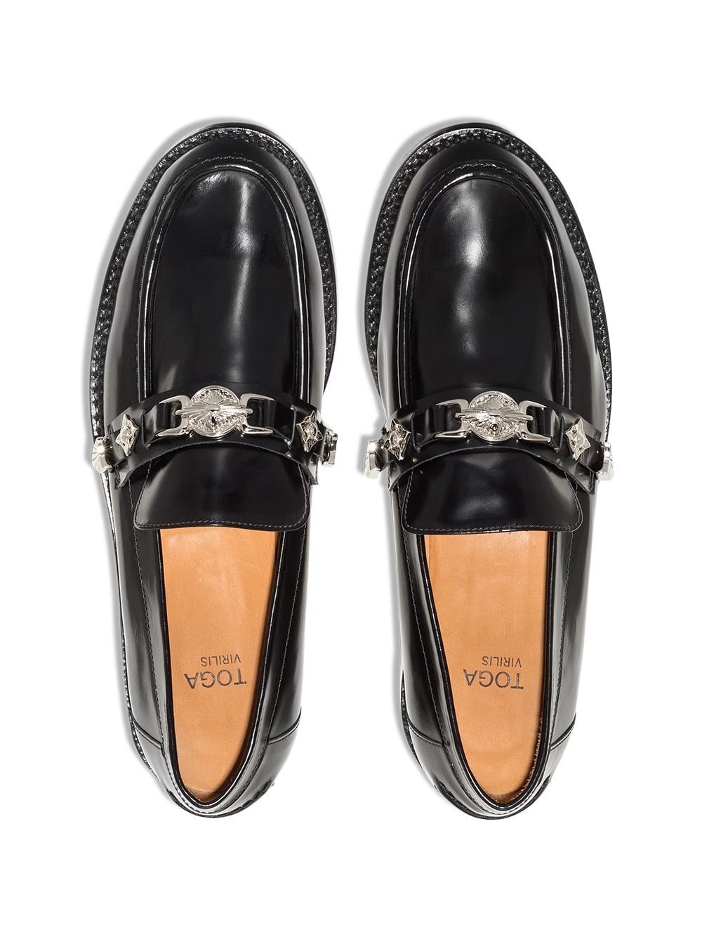 buckled strap loafers - 4