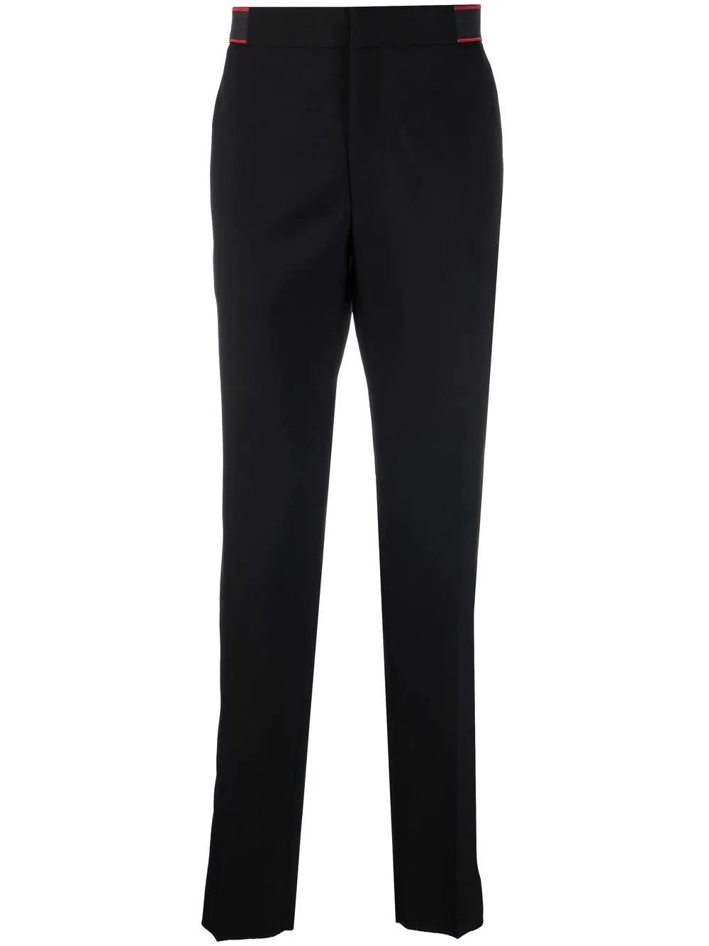 logo-waistband tailored trousers - 1