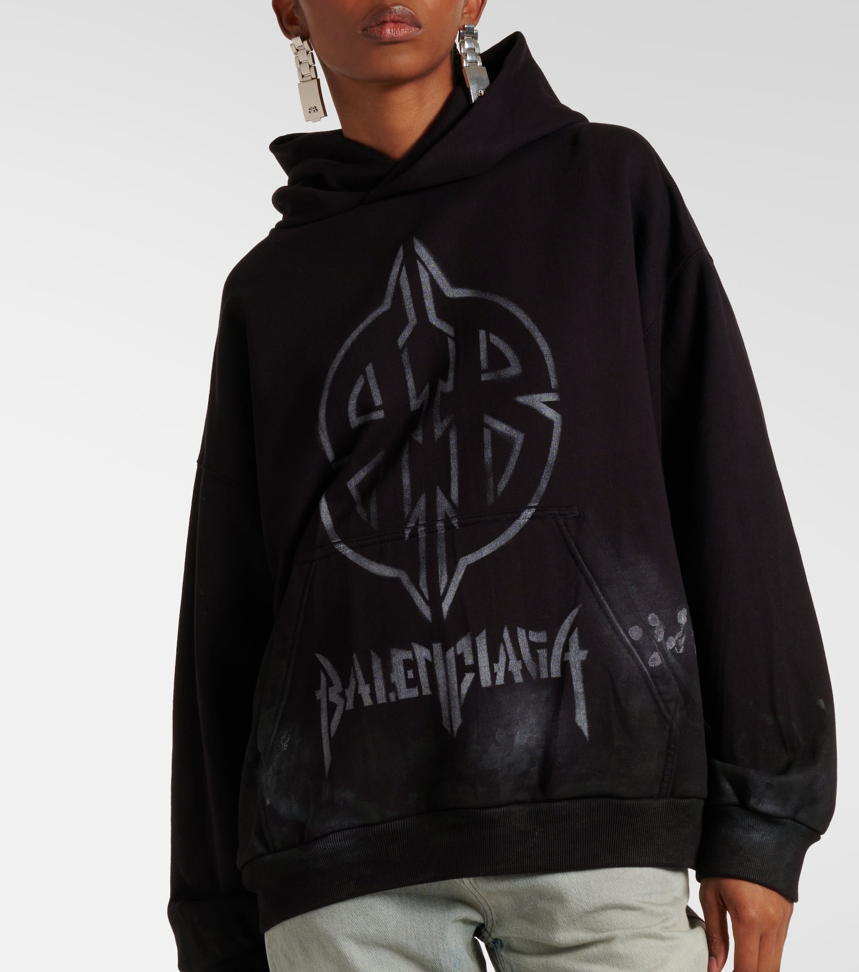 Metal BB cotton fleece hoodie - 5