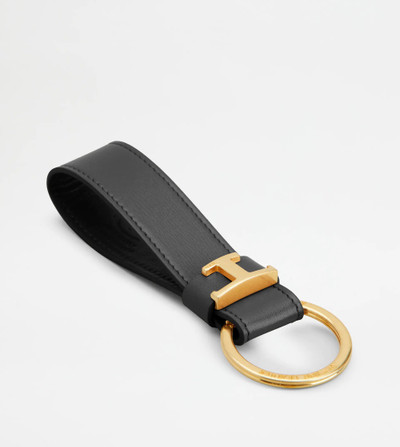 Tod's KEY HOLDER IN LEATHER - BLACK outlook