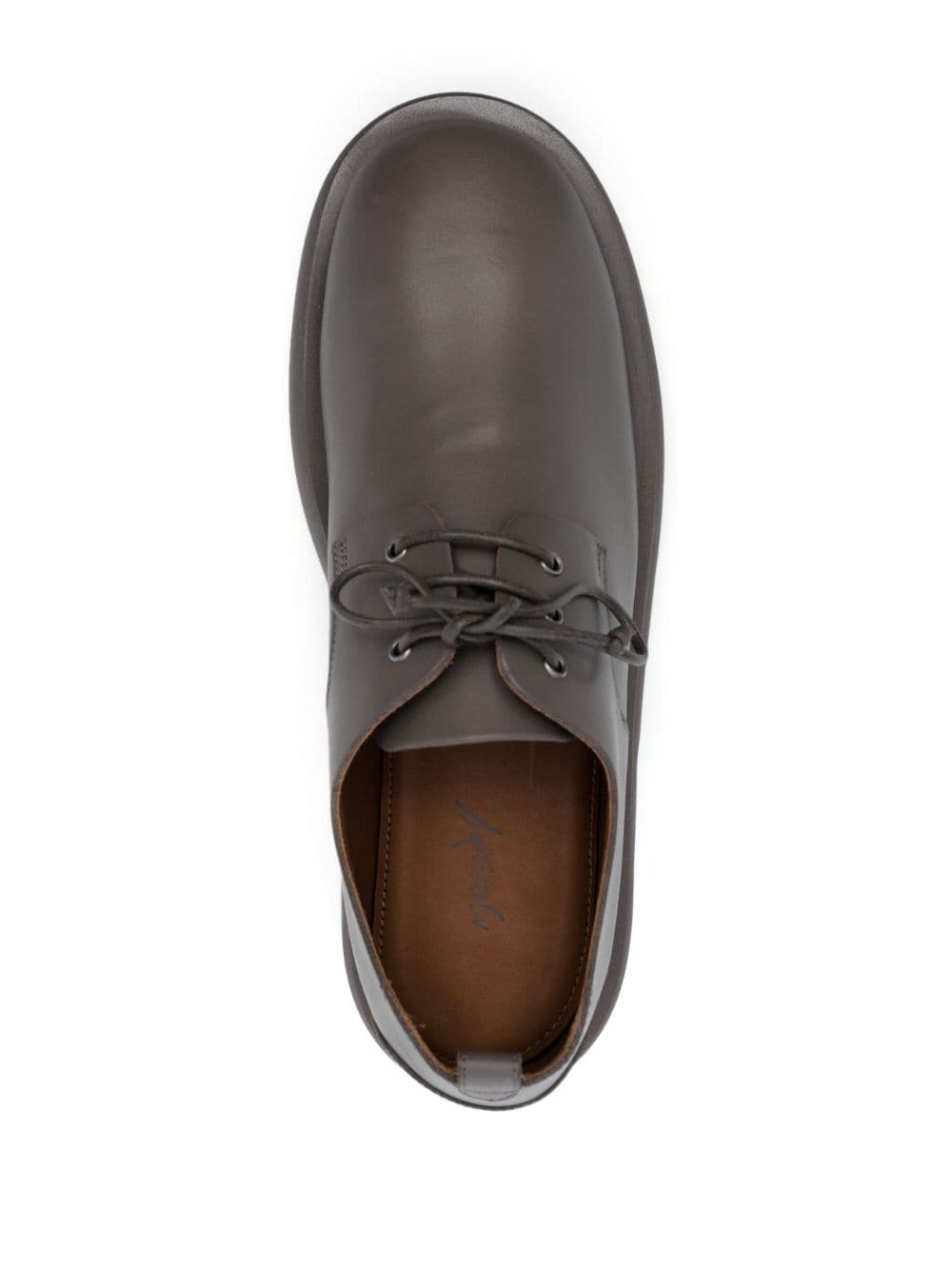 lace-up leather derby shoes - 4