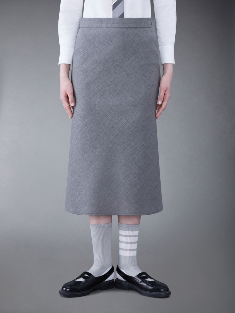 2-ply Fresco midi skirt - 1