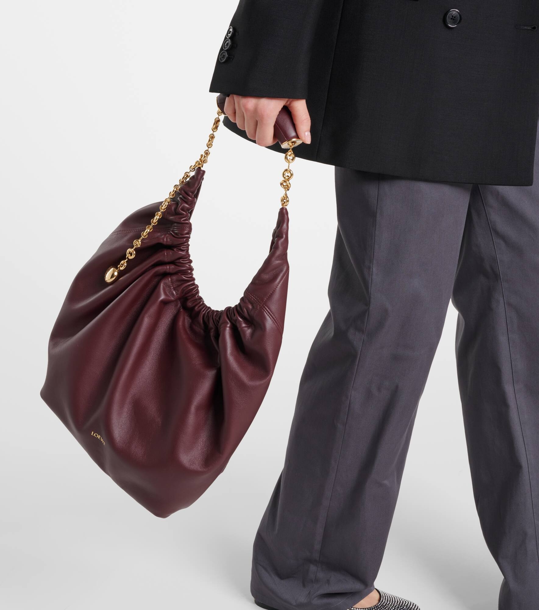 Squeeze Medium leather shoulder bag - 7