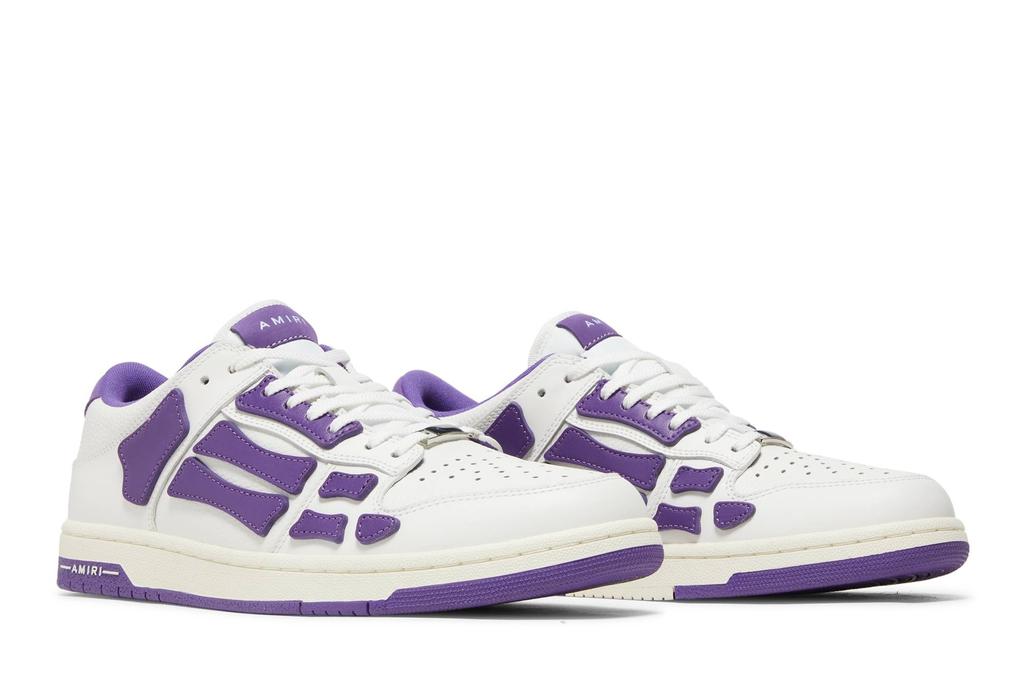 Amiri Skel Top Low 'White Purple' - 8