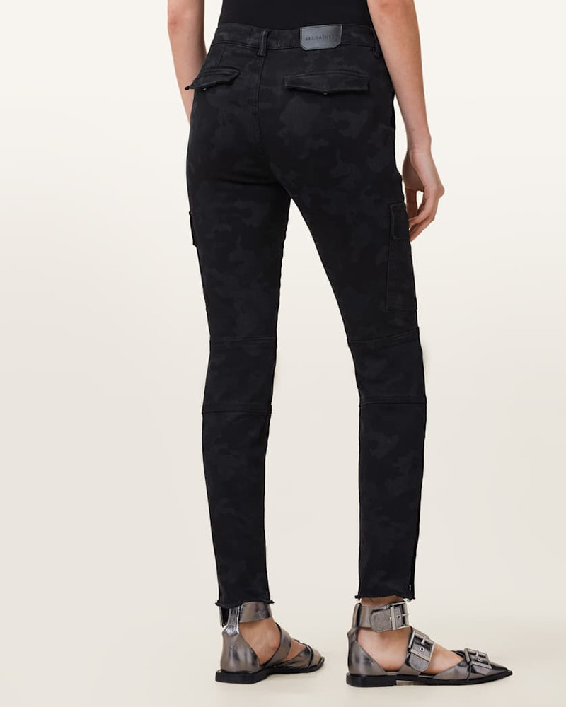 DURAN SKINNY BLACK CAMO CARGO JEANS 8
