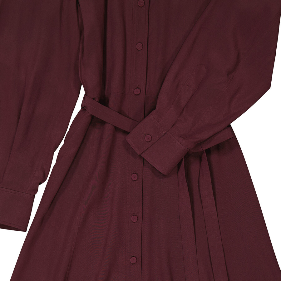 Chloe Obscure Purple Long-Sleeve Midi Shirt Dress - 7