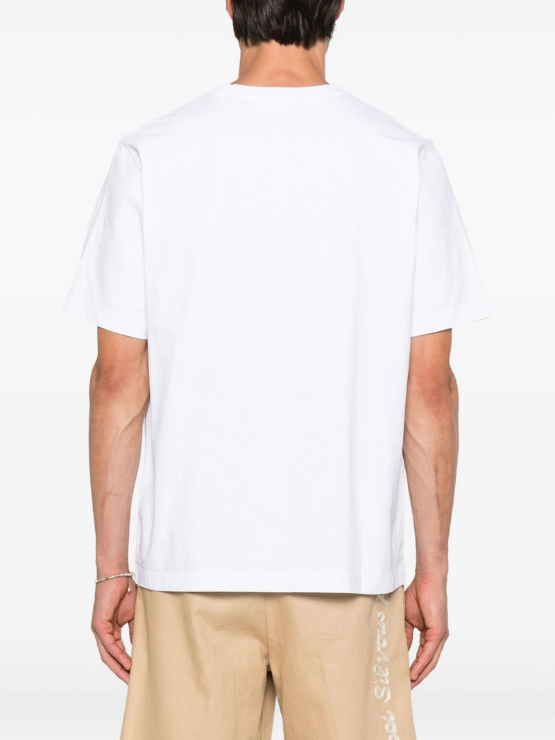 Maison Kitsuné Maison Kitsuné Fox-embroidered Cotton T-shirt outlook