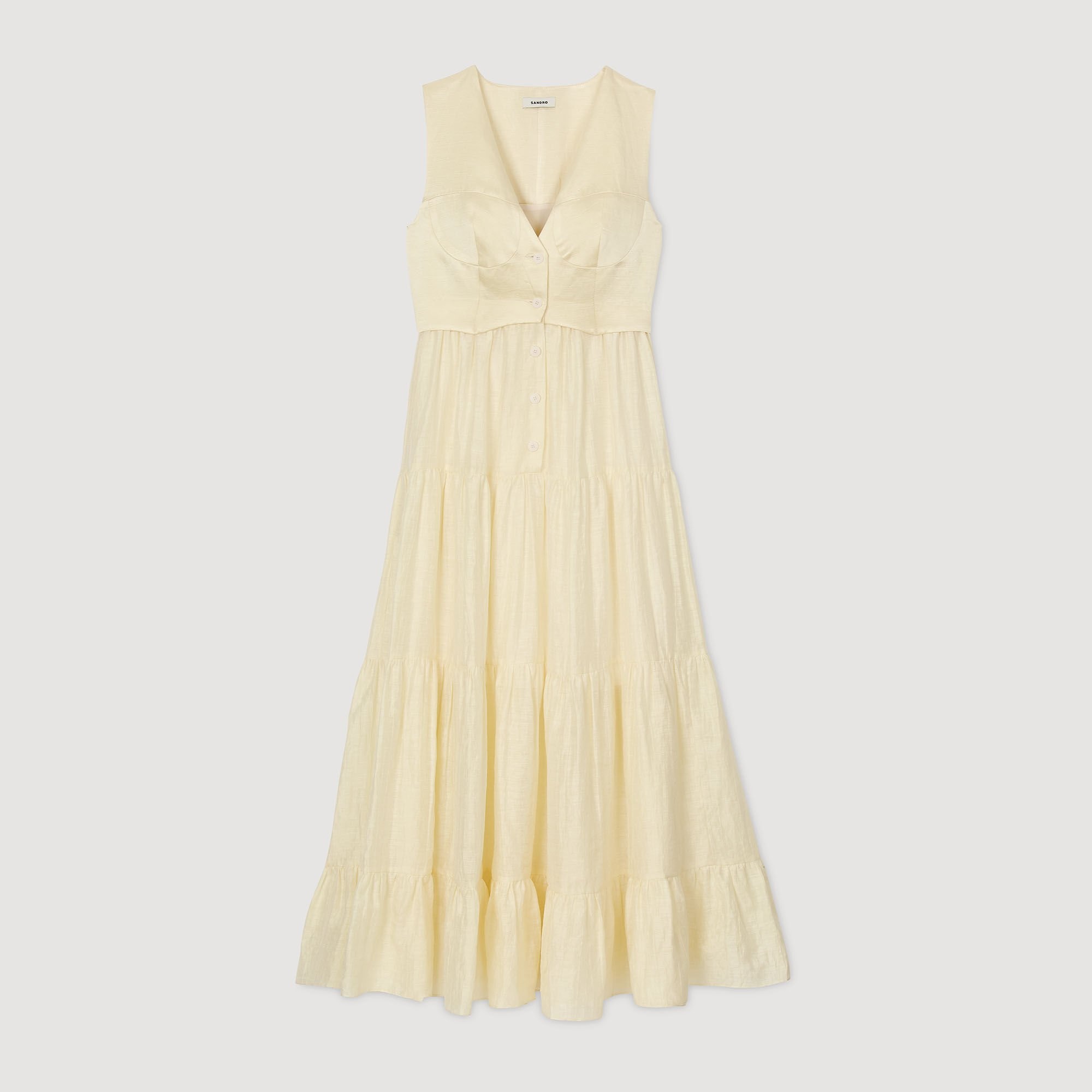 LINEN MAXI DRESS - 6