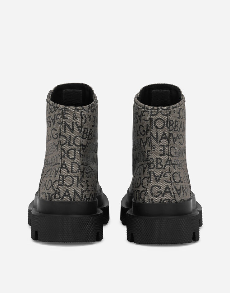 Coated jacquard ankle boots - 3