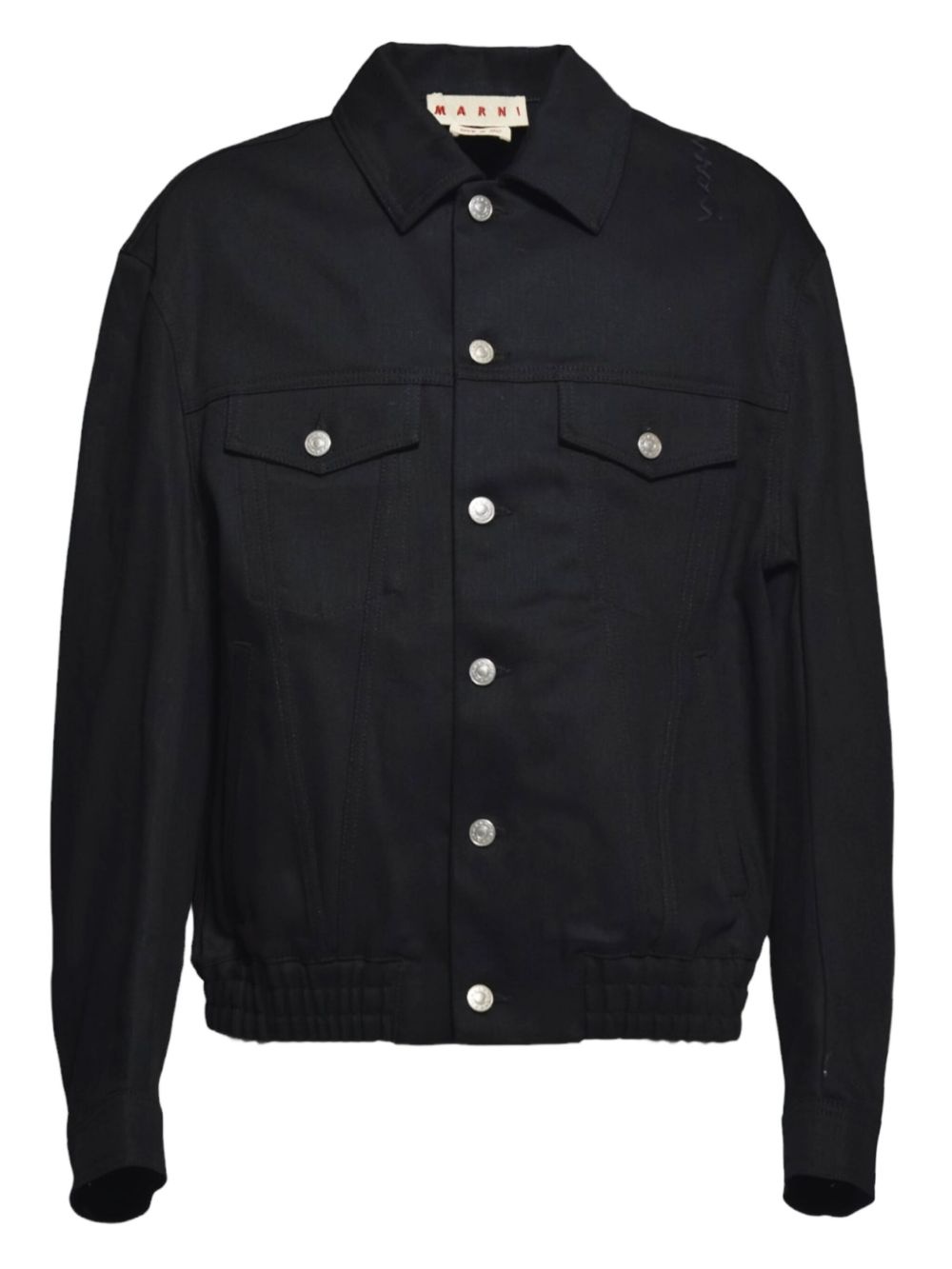 buttoned denim jacket - 1