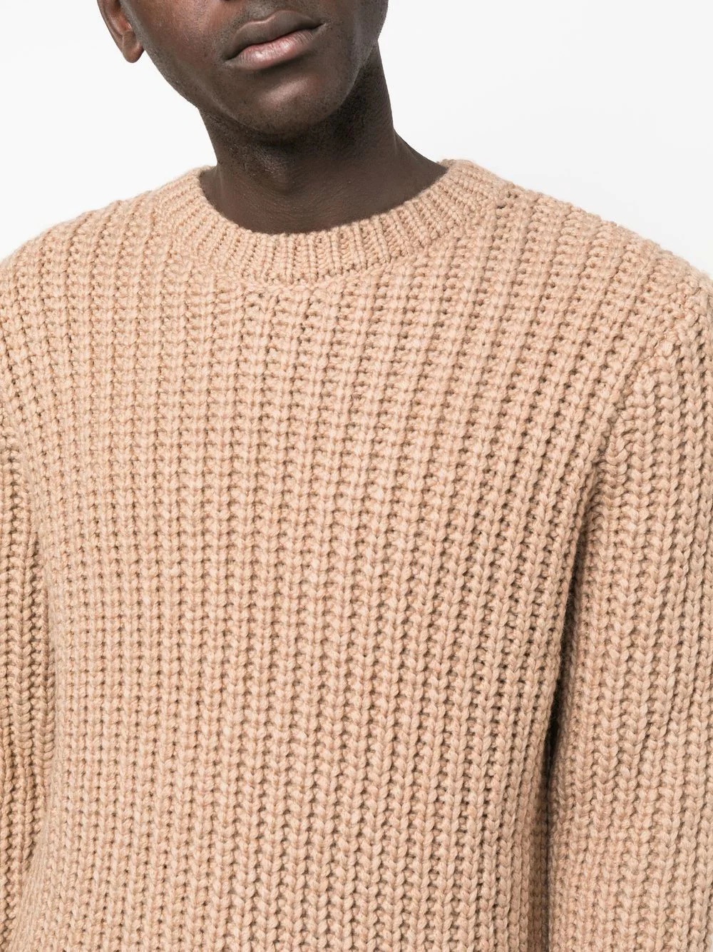 chunky-knit crew-neck jumper - 5