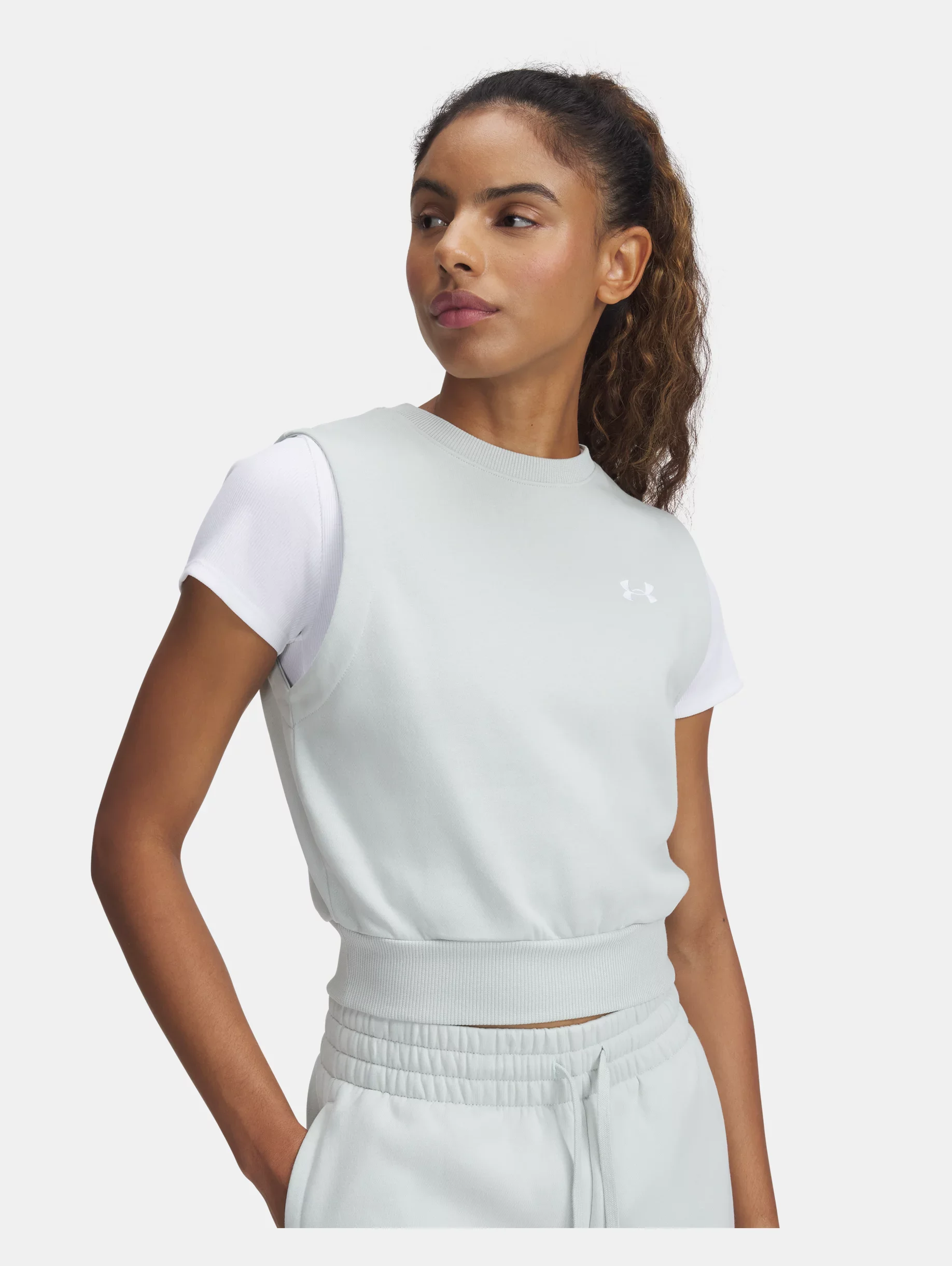 Women's UA Rival Fleece Sleeveless - 1