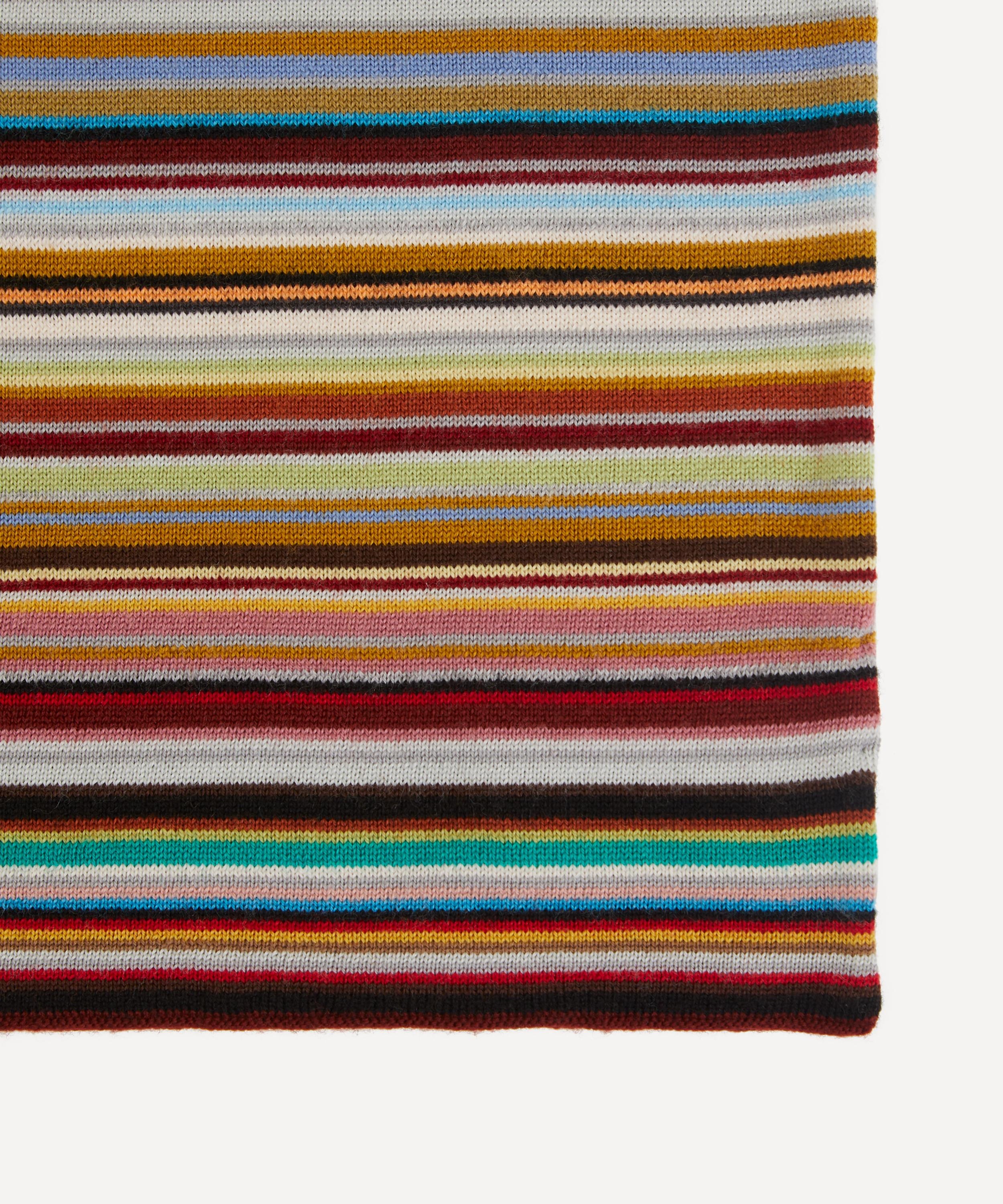 Signature Stripe Wool Scarf - 3