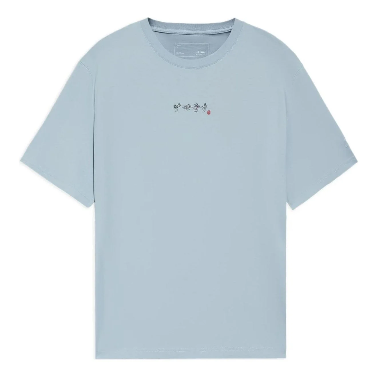 Li-Ning Casual Graphic Printed Tee 'Blue' AHSS371-6 - 1