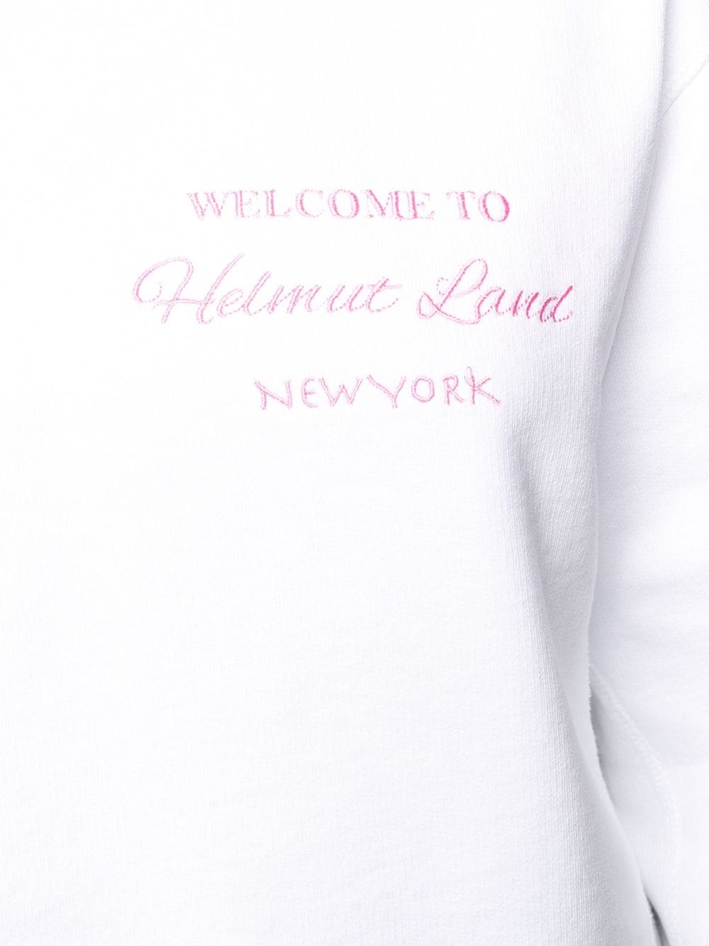 cropped slogan embroidered hoodie - 5