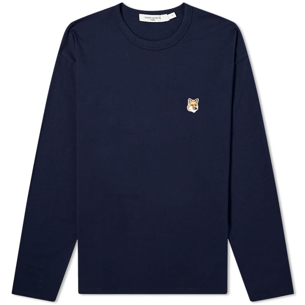 Maison Kitsuné Long Sleeve Fox Head Patch Tee - 1