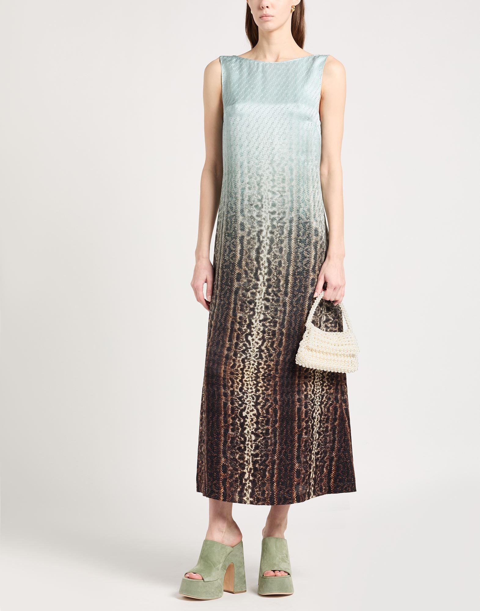 Turquoise Women's Long Dress - 3