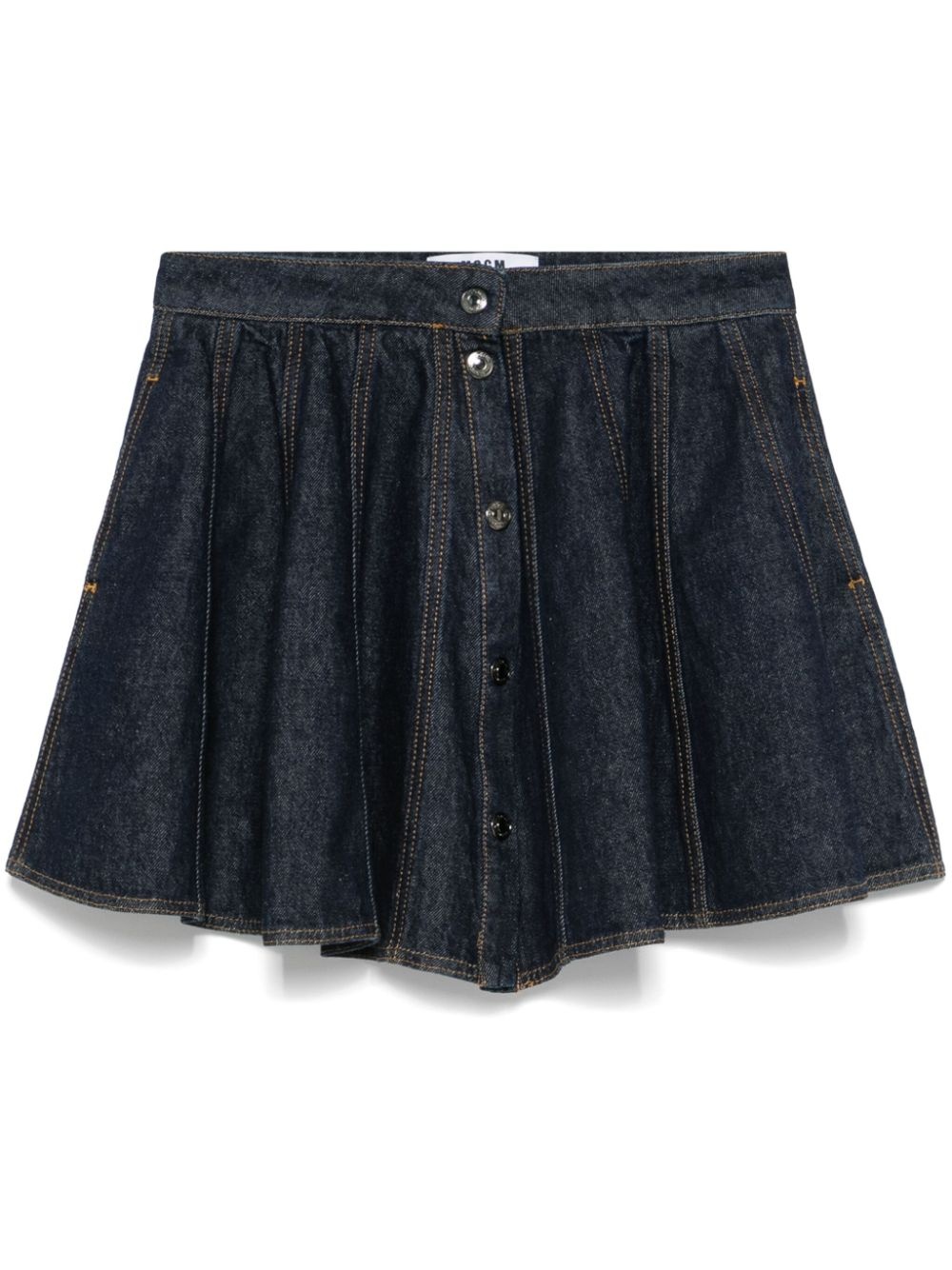 denim mini skirt - 1