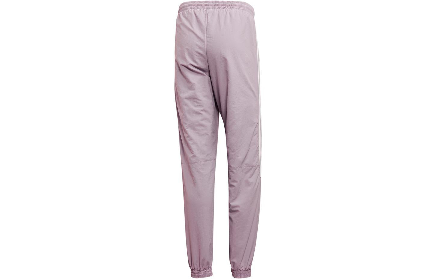 Men's adidas originals Solid Color Stripe Logo Straight Bundle Feet Sports Pants/Trousers/Joggers Pi - 2