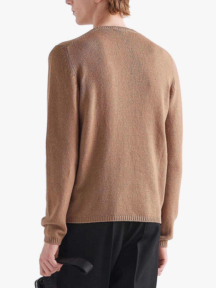 Crewneck regular-fit cashmere jumper - 4
