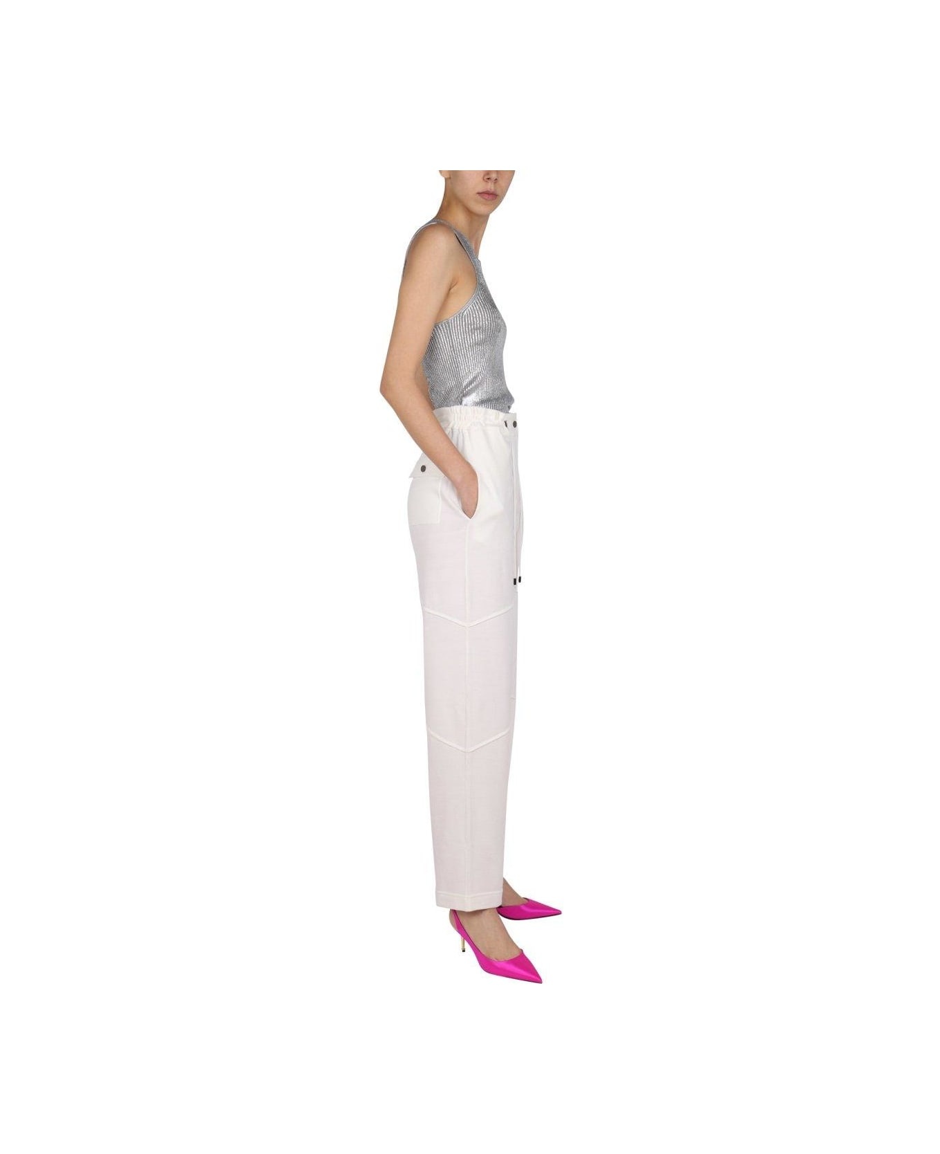Drawstring Panelled Track Pants - 4