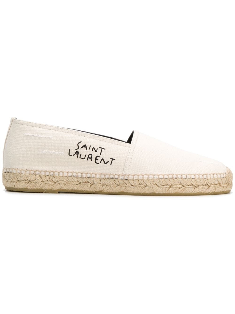 embroidered logo espadrilles - 1