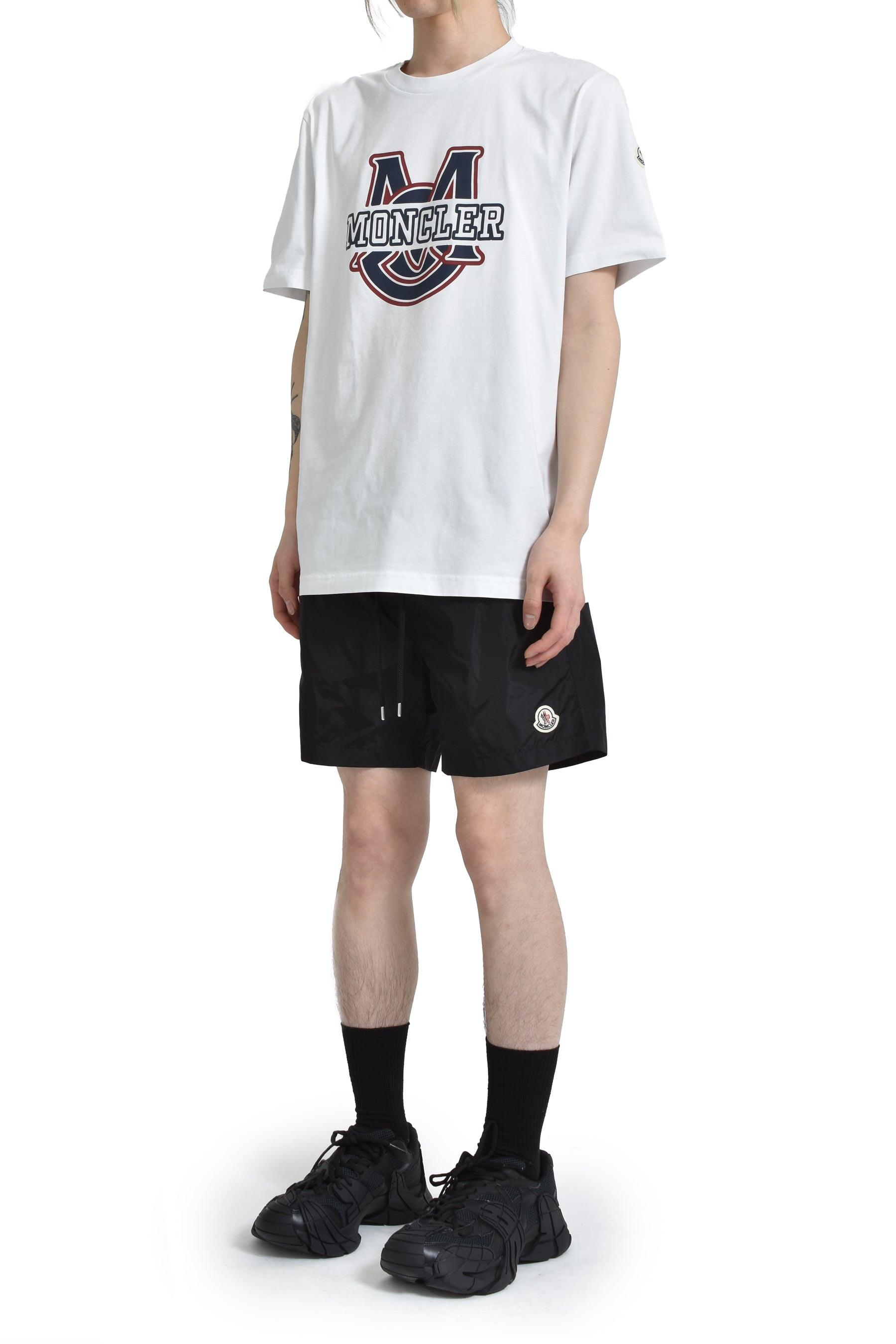 COLLEGE LOGO SS T-SHIRT / WHT - 4