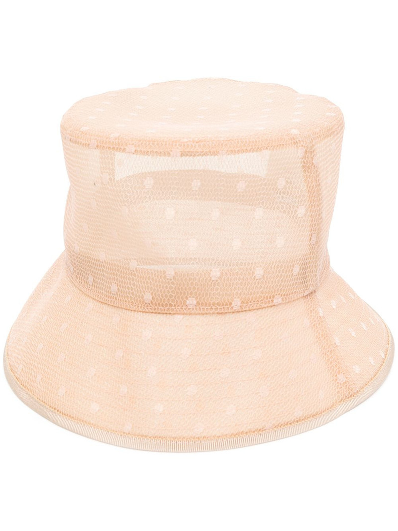 polka-dot mesh hat 1