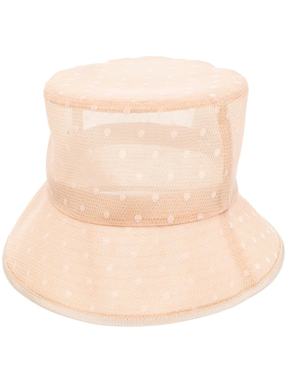 polka-dot mesh hat - 1