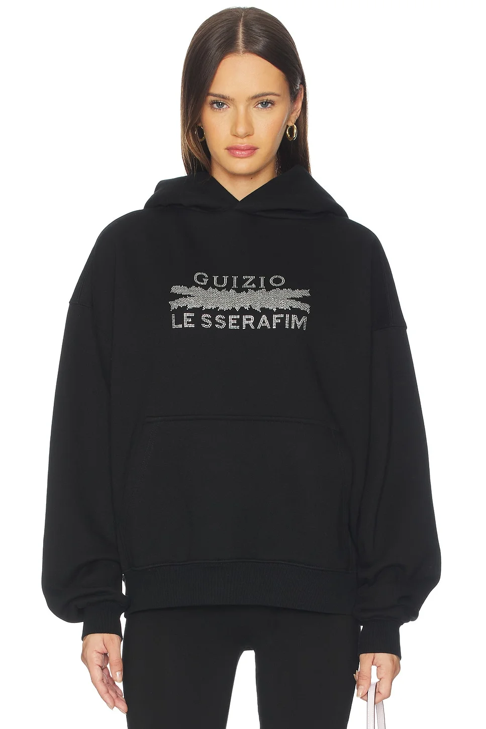 x REVOLVE x Le Sserafim Bedazzled Pull Over Hoodie - 1