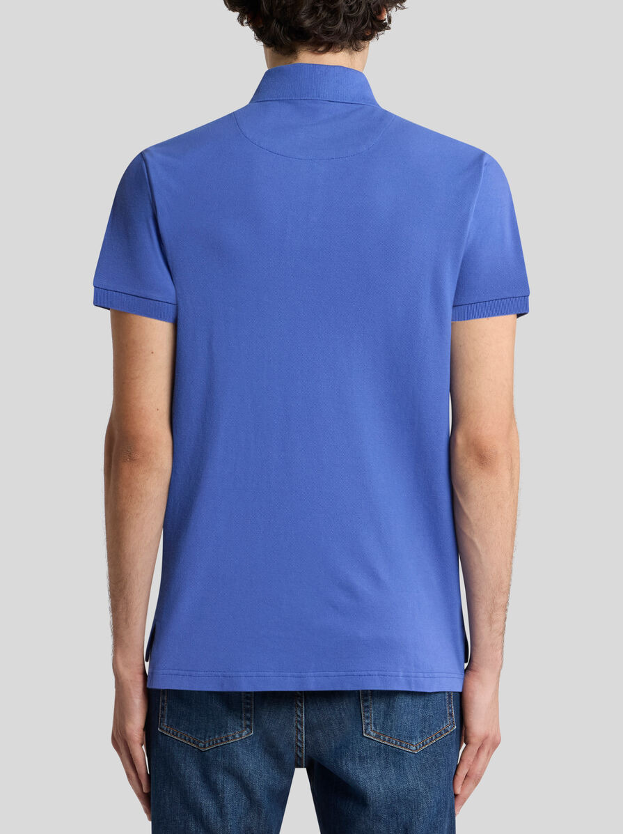 COTTON POLO SHIRT WITH PEGASO - 4