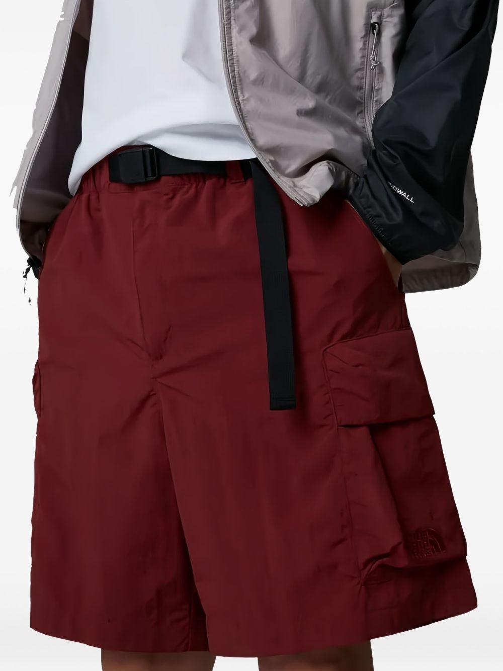 cargo-pocket belted shorts - 3