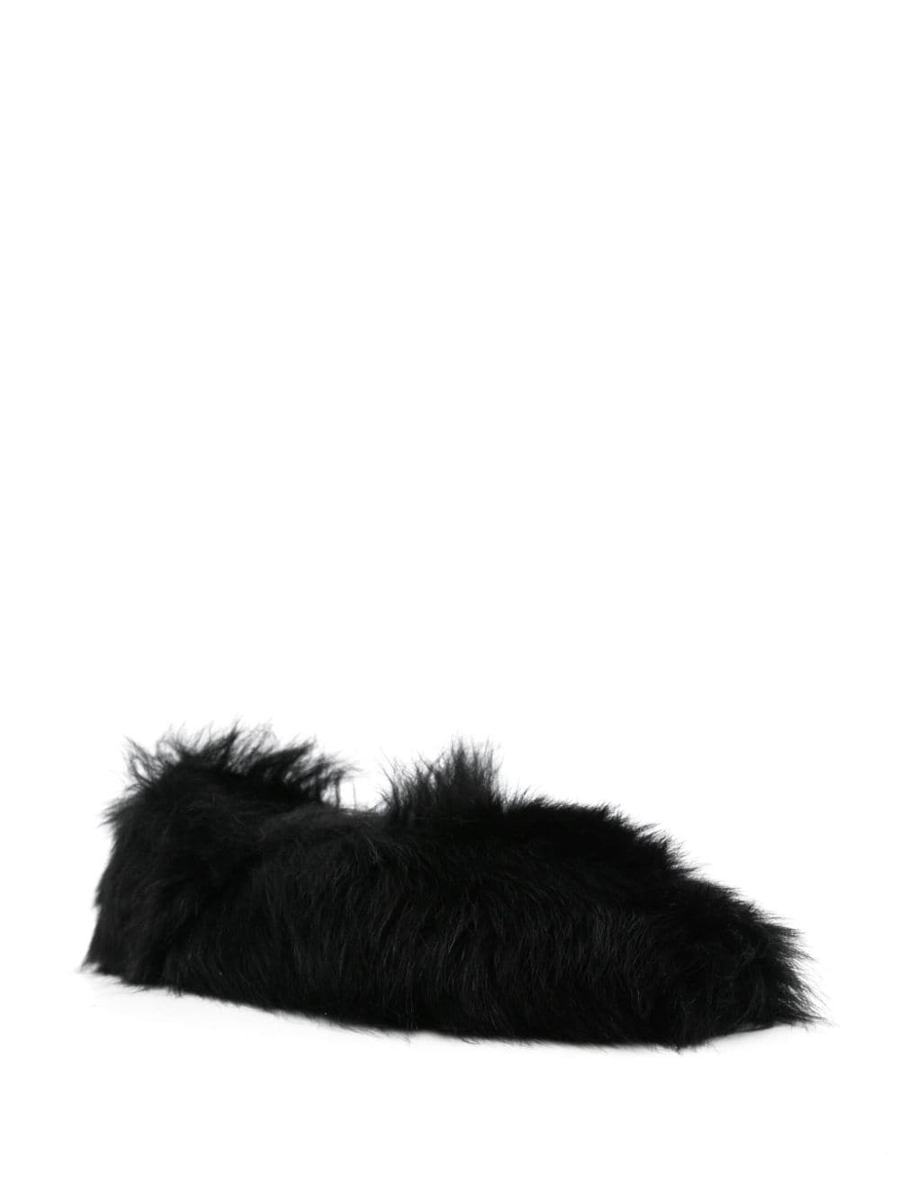 faux-fur ballerina shoes - 2
