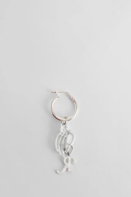 Raf simons white skeleton hand earring - 2