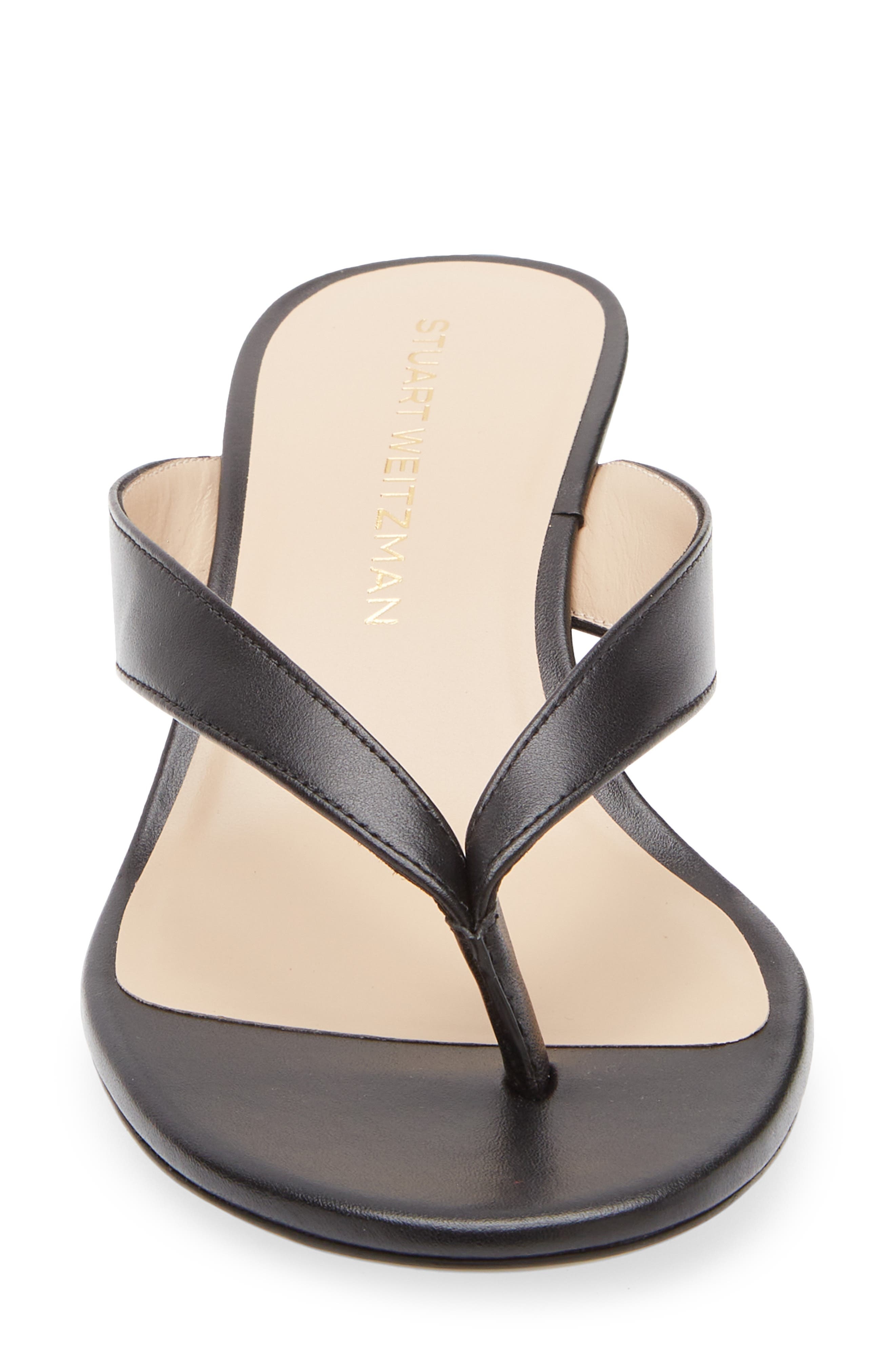 Stuart Weitzman Rio Kitten Heel Sandal in Black at Nordstrom - 4