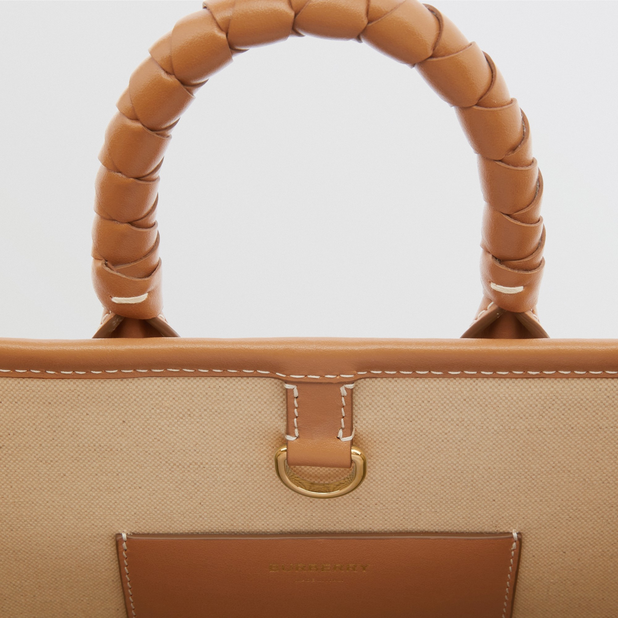 Mini Faux Raffia and Leather Freya Tote - 9