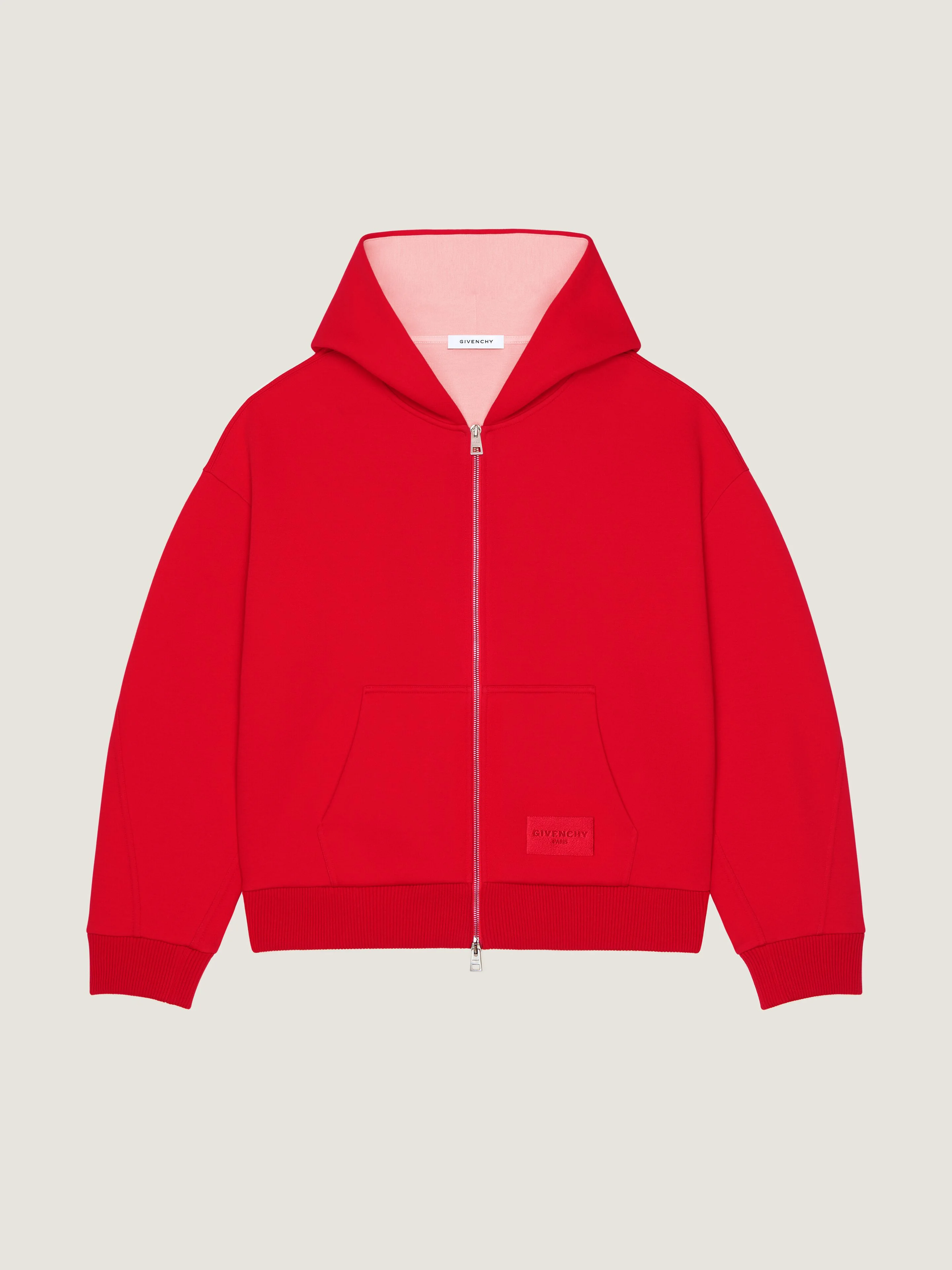 COUTURE SEAM ZIPPED HOODIE IN SCUBA - 1