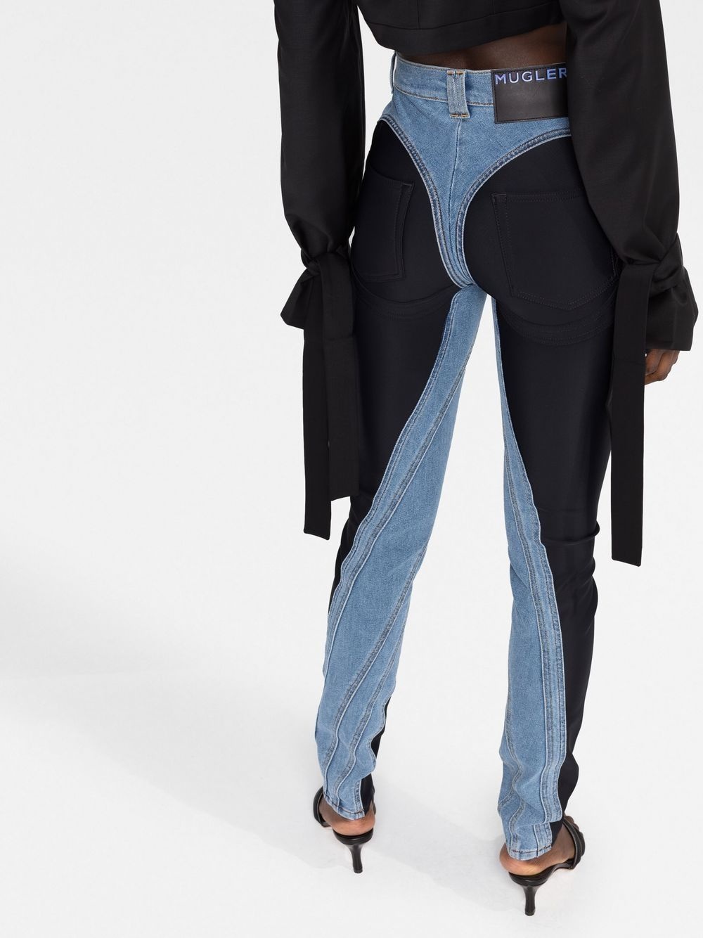 twist-panelled high-waist jeans - 5