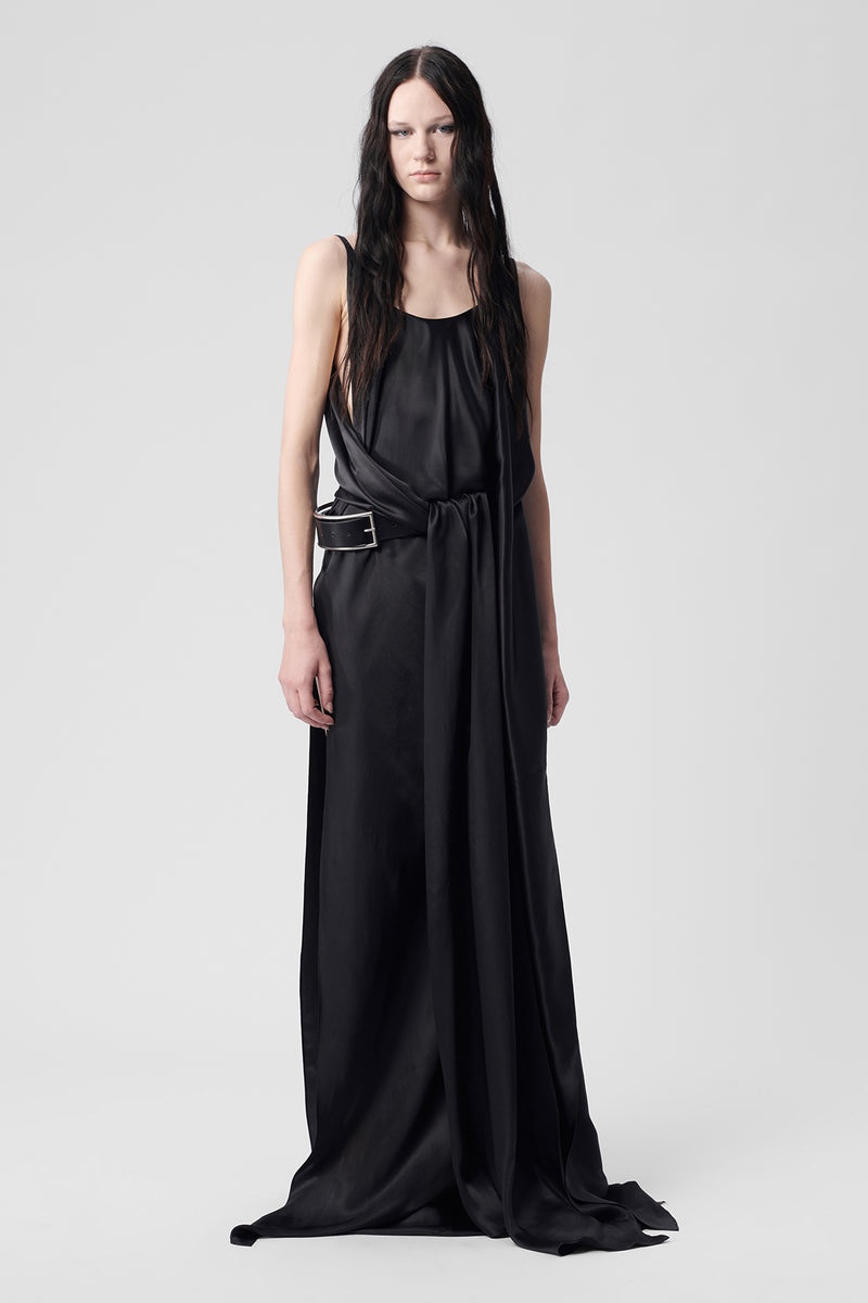 Ima X-Long Asymmetric Draped Dress - 4