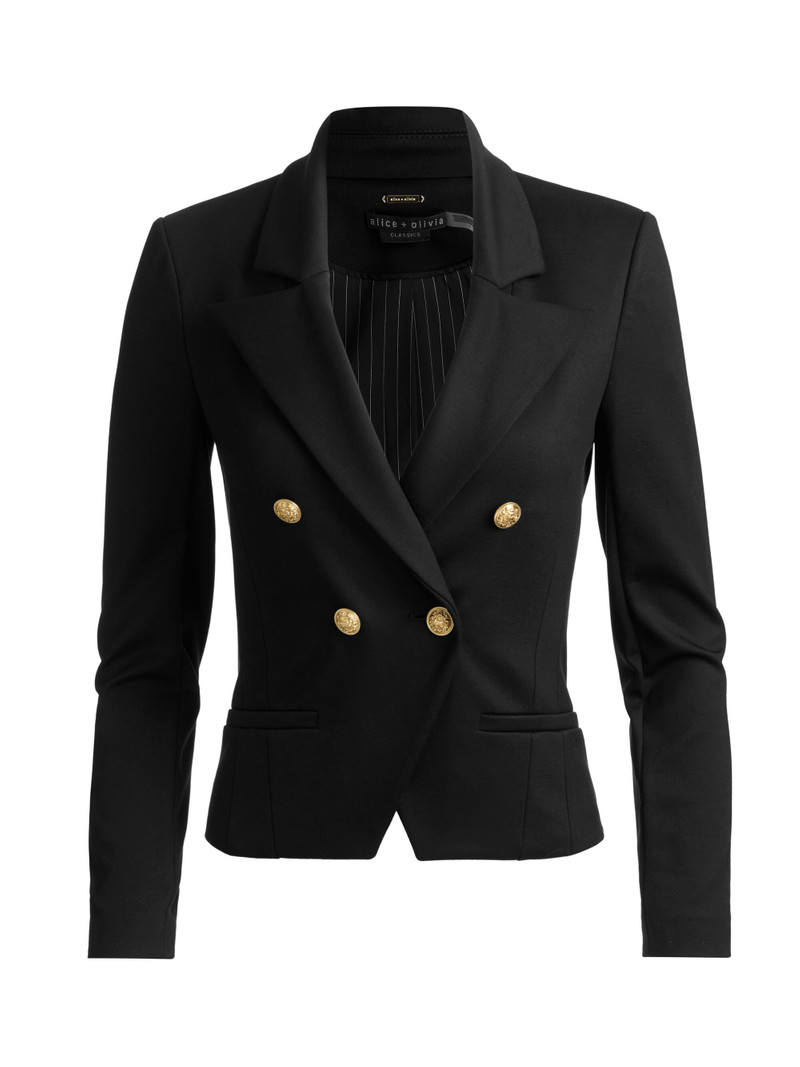 SABLE DOUBLE BREASTED CROPPED BLAZER 1