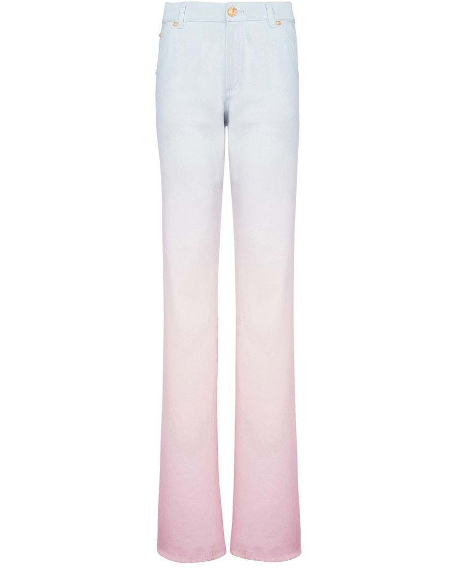 BALMAIN x EVIAN wide-leg jeans - 1