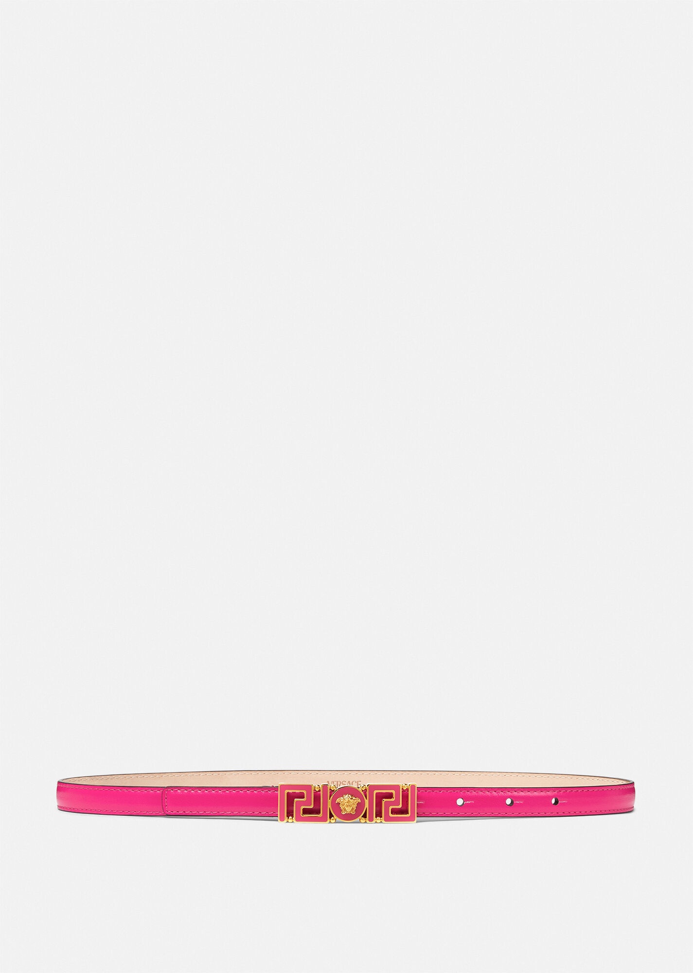 Greca Medusa Leather Belt - 1