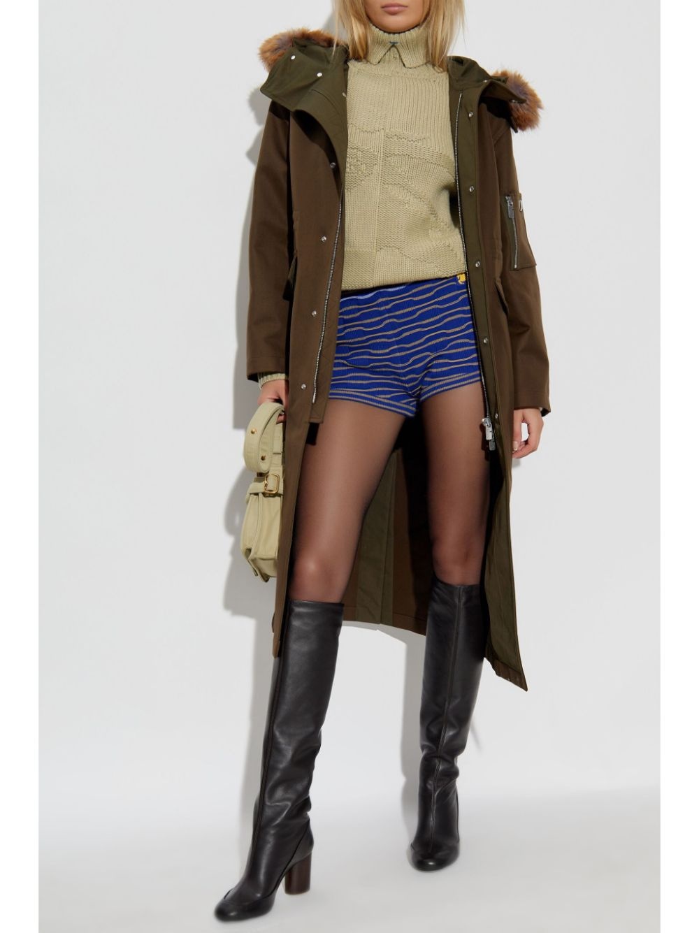 Hooded parka coat - 2