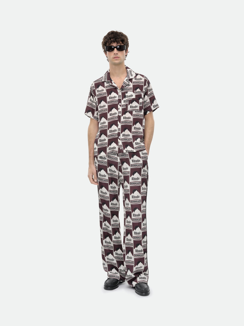 MOONLIGHT BORDEAUX SILK PJ PANT 10