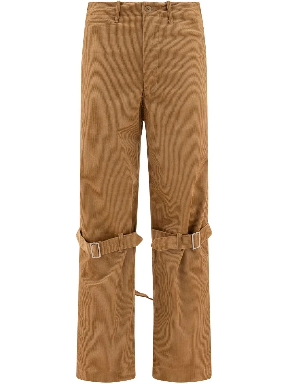 buckle-strap trousers - 1