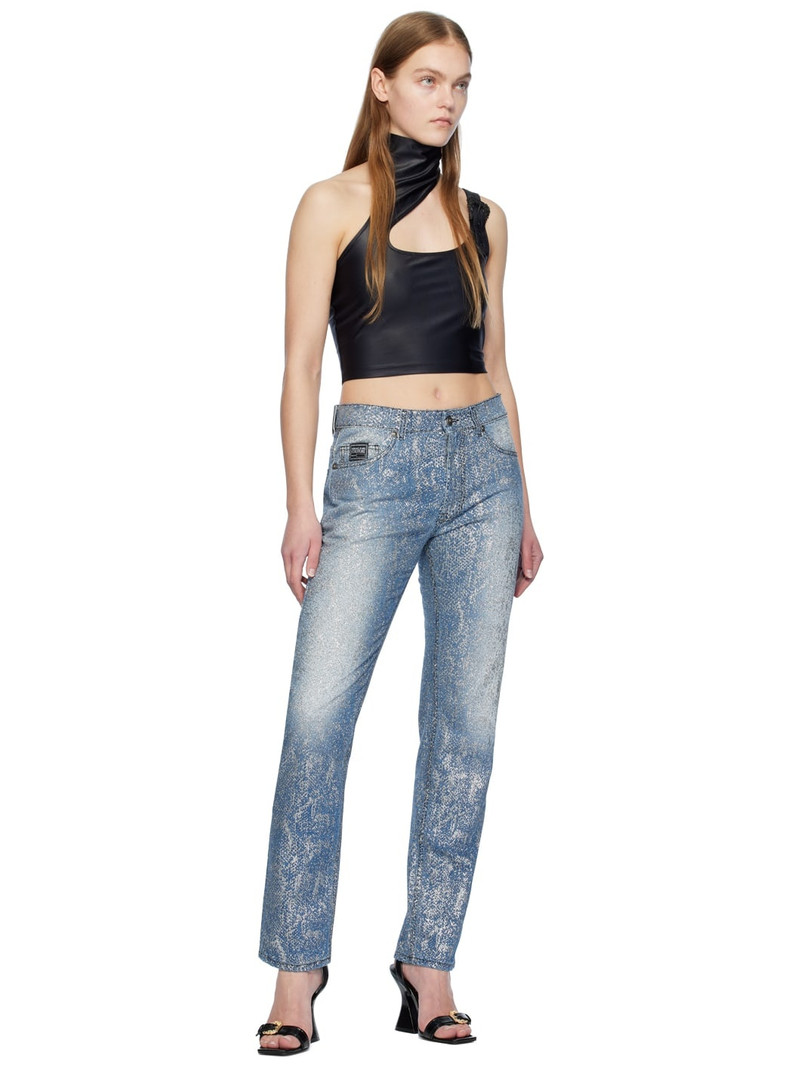 VERSACE JEANS COUTURE buckle-embellishment cropped top outlook